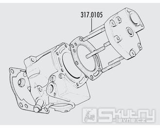 Šteft hlavy válce Polini - Honda 125 NSR - 7 x 69 mm