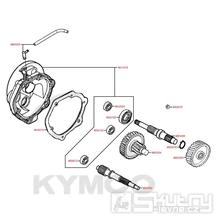 E09 Převodové ústrojí - Kymco DJ 125 S KN25GA