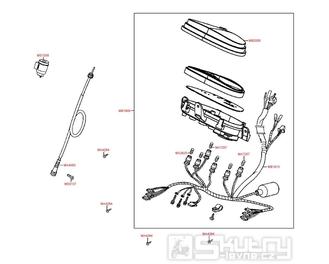 F02 Tachometr - Kymco Like 50 4T KG10AA