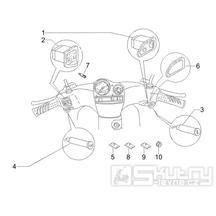 6.01 Přepínače světel a blinkrů, tlačítko houkačky - Gilera Stalker 50 2T 2005-2006 (ZAPC40100)