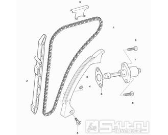 11 Rozvodový řetěz - Hyosung 450 Sport Quad