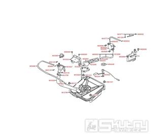 F10 Nádrž / palivový kohout - Kymco Dink 50 SH10C