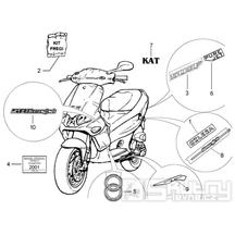 T24 Samolepky, loga - Gilera Runner Purejet 50 1998-2005 (ZAPC36100)