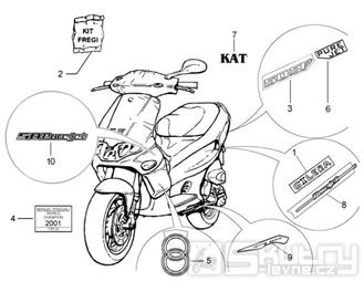 T24 Samolepky, loga - Gilera Runner Purejet 50 1998-2005 (ZAPC36100)