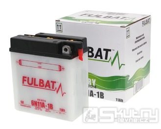 Baterie Fulbat 6V 6N11A-1B olověná vč. kyselinového balení
