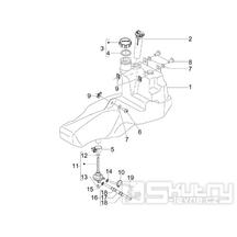2.47 Palivová nádrž - Gilera Stalker 50 2T 2008-2011 (ZAPC40100, ZAPC40101)