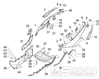 2.32 Boční plasty kapotáže -  Gilera Fuoco 500ccm E3 2007-2013 (ZAPM61100...)