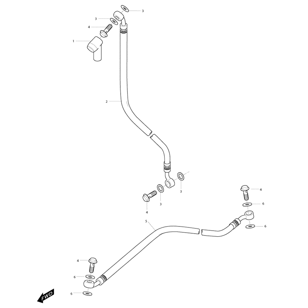 42a - Brzdové hadice - Hyosung GT 125 R