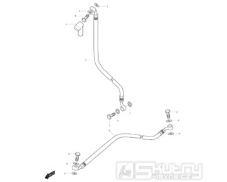 42a - Brzdové hadice - Hyosung GT 125 R