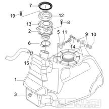 2.47 Palivová nádrž - Gilera Nexus 250 4T LC 2007 (ZAPM35300)