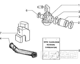 T14 Karburátor - Gilera Storm 50ccm 1998-2005 (TEC2T...)