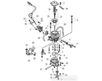 Karburátor - Malaguti Madison R 125 Euro 2
