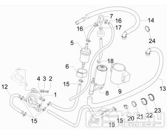 2.53 Palivový systém - Gilera Runner 50 PureJet 2010-2011 (ZAPC46200)