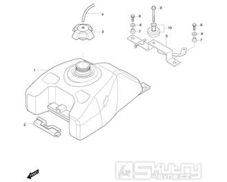 37 Palivová nádrž - Hyosung 450 Sport Quad