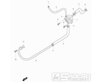 13 Sekundární vzduchový ventil - Hyosung RT 125D Karion