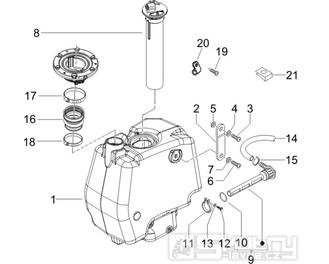 2.47 Palivová nádrž - Gilera Runner 125 VX 4T 2005-2006 (ZAPM46100)