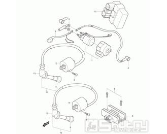 20 Elektro součástky - Hyosung GT 125 N E3 (Naked)