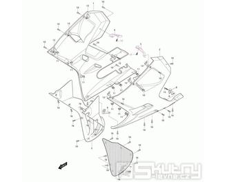 49 Boční kapotáž - Hyosung GT 250i R