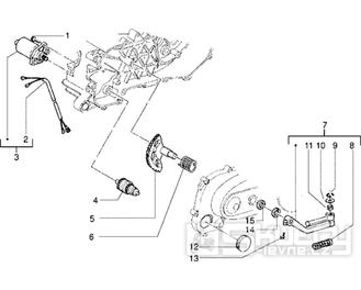 T11 Elektrické a nožní startování - Gilera Easy Moving 50ccm 2T AC (SSP2T0001001...)