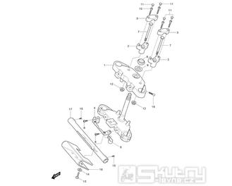 FIG36 Tyč řízení - Hyosung GV 125M C Aquila