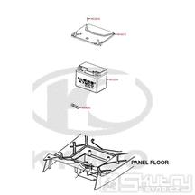 F11 Baterie / Kryt baterie - Kymco DJ 125 S KN25GA