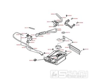 F10 Palivový systém - Kymco Grand Dink 50