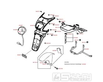 F20 Zadní světlo / Zadní blatník - Kymco YUP 50