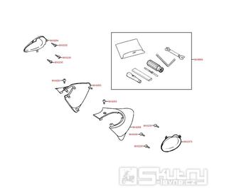 F13 Boční kryt / Nářadí - Kymco Zing 125 II