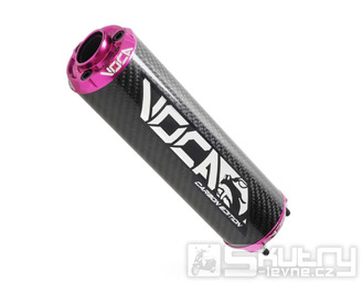Koncovka výfuku Voca Carbon - CNC růžová