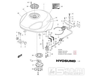 30 Palivová nádrž - Hyosung GT 250 R