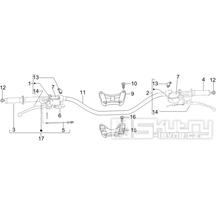 3.06 Řidítka - Gilera DNA 50ccm 2T od 2006 (ZAPC27000...)