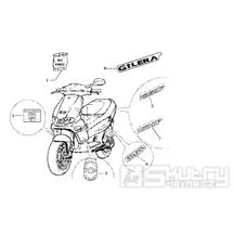 T26/B Samolepky, loga (pro model 2002) - Gilera Runner 125 FX DT 2T LC (ZAPM0700...)