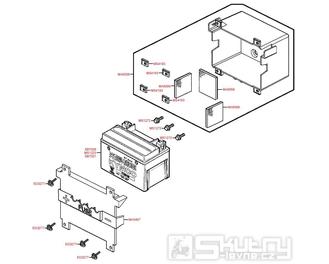 F11 Baterie a pojistky - Kymco Yager 50 GT