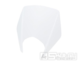 Přední maska světlometu bílá pro Derbi Senda 2011- a Gilera RCR, SMT 2011-