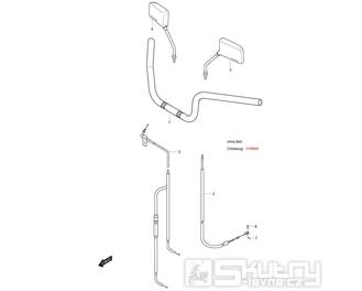 FIG38 Řídítka / Zrcátka / Lanka - Hyosung GT 250i NE (Naked)