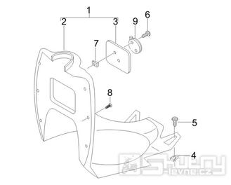 2.30 Předkolenní plast - Gilera Stalker 50 2T 2005-2006 (ZAPC40100)