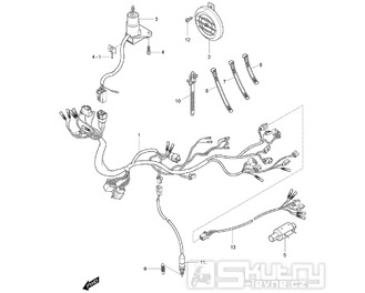 FIG25 Kabeláž / Sada zámků - Hyosung GV 125M C Aquila