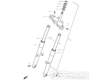 FIG34 Přední vidlice - Hyosung GT 125 NE