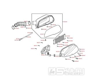 F13 Vzduchový filtr / Airbox - Kymco People S 250i