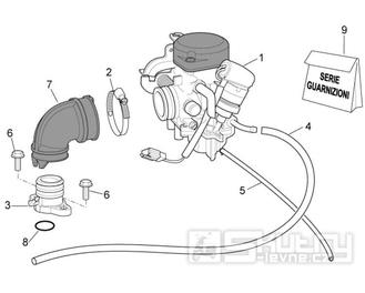 29.18 Karburátor- Scarabeo 100 4T E3 NET 2009 (ZD4VAC..., ZD4VAA...)