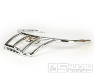 Zadní nosič Moto Nostra s madly pro spolujezdce, Vespa GT, GTS, GTS HPE 125–300, chrom