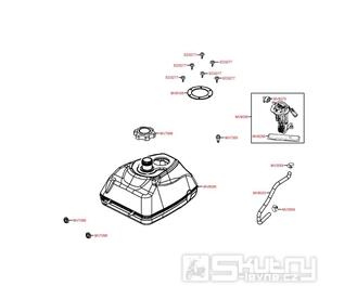 F10 Palivová nádrž / palivový kohout - Kymco Maxxer 450i
