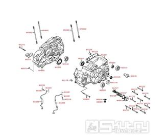 E07 Skříň klikové hřídele - Kymco Quannon 125 Naked