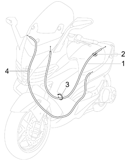 5.03 Brzdové lanko - Gilera Nexus 250 SP 4T LC 2006-2007 UK (ZAPM35300)