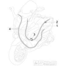 5.03 Brzdové lanko - Gilera Nexus 250 4T LC 2006 UK (ZAPM35300)