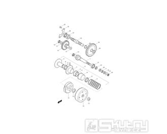 11 Spojka / Převodovka - Hyosung SD 50 Avanti