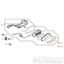 F13 Vzduchový filtr / Airbox - Kymco Agility 50 Carry 4T KG10DA