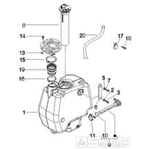 2.47 Palivová nádrž - Gilera Runner 50 SP 2005-2006 (ZAPC46100)