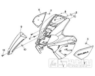2.26 Přední plast, kapotáž - Gilera Runner 50 SP 2005-2006 (ZAPC46100)