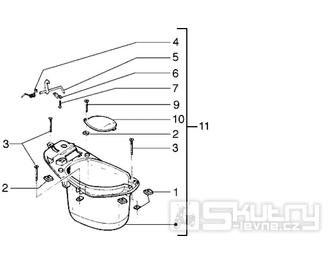 T25 Podsedlový prostor pro přilbu - Gilera Runner 125 VX 4T LC (ZAPM24200)